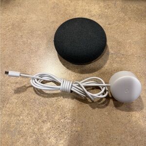 Google Nest Mini (1st Gen) Smart Speaker w/ Power Cord Dark Charcoal - Tested
